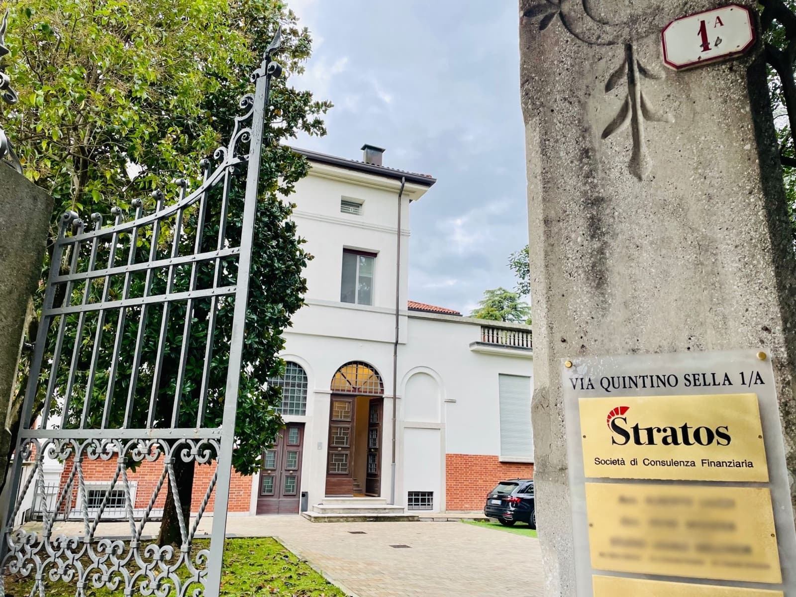 La sede di Stratos in Via Quintino Sella a Udine